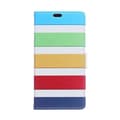 Miniatyrbilde 1 av 2: Arnoldi flippetui av PU lær for Huawei P9 Plus - Fargede striper Multicolor
