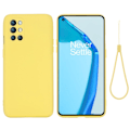 Pikkukuva 1 / 2: Matta nestesilikoninen kuori OnePlus 9R - Keltainen Yellow