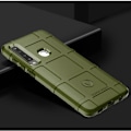 Miniatyrbild 2 av 2: Samsung Galaxy A9 (2018) antichockfodral med rutnätstextur - Militärgrön Grön