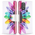 Miniatyrbillede 1 af 2: Wonderland Motorola Moto G Power (2022) flip etui - Solsikke Multicolor