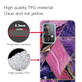 Pikkukuva 2 / 2: Marble design Samsung Galaxy A23 kotelot - Violetti Ja Ruusu Marmori Multicolor