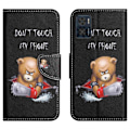 Miniatyrbillede 1 af 2: Wonderland Motorola Moto E22i / E22 Flip Etui - Bjørn Black