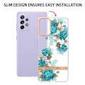 Miniatyrbillede 2 af 2: Supertyndt og slidstærkt softcover til Samsung Galaxy A73 - Blå Rose Blue