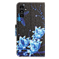 Pikkukuva 2 / 2: Wonderland Samsung Galaxy A24 4G Läppäkotelo - Sininen Perhonen Blue