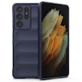 Pikkukuva 1 / 2: Pehmeä kahva muotoiltu kuori Samsung Galaxy S21 Ultra 5G - Tummansininen Blue