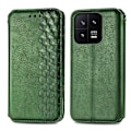 Pikkukuva 1 / 2: Nahkakotelo With A Stylish Rhombus Imprint For Xiaomi 13 - Vihreä Green