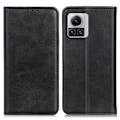 Miniatyrbillede 1 af 2: Flip Etui med Pung i Ægte Læder til Motorola Edge 30 Ultra / X30 Pro - Sort Black
