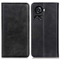 Pikkukuva 1 / 2: OnePlus 10R / OnePlus Ace lompakkokotelo, aitoa nahkaa - Musta Black