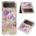 Miniatyrbillede 1 af 2: Super Slim og Holdbart Blødtcover til Samsung Galaxy Z Flip4 - Hc006 Lilla Pæon Purple