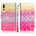 Pikkukuva 1 / 2: Huawei P20 Pro kuvioitu nahkainen suojakotelo - Glitteröity elementti Multicolor