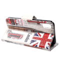 Pikkukuva 2 / 2: iPhone Xs Max Ristisynteetti Nahaka Pintainen Lompakko Kotelo Kuvioilla - Big Ben Ja UK Lippu Multicolor