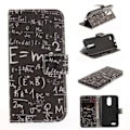 Miniatyrbillede 2 af 2: LG K4 2017 mønstret PU læder flip cover - Matematisk Symbol Black