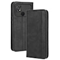 Pikkukuva 1 / 2: Vertical Flip Phone Suojakotelo With Zipper For Xiaomi Poco C40 - Musta Black