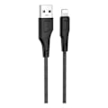 Pikkukuva 1 / 2: HOCO X58 Airy silikoni lataus datakaapeli Lightning - Musta Black