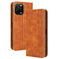 Miniatyrbillede 1 af 6: Bofink Vintage Huawei Nova Y61 Læder Etui - Brun Brown