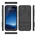 Miniatyrbillede 2 af 2: Huawei Mate 20 Lite beskyttelsesetui i kombimaterailer med stativ - Sort Black