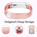 Miniatyrbild 2 av 2: Fitbit Alta shiny silicone watch band - Rose Gold Size: L Rosa