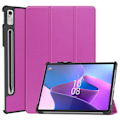 Miniatyrbild 1 av 2: Tri-fold läderfodral för Lenovo Tab P11 Pro (2:a generationen) - Lila Lila