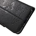 Miniatyrbillede 2 af 2: Moberg Samsung Galaxy J3 (2016) læder-etui med kortholder og stander - Sort Black