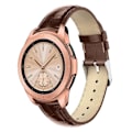 Pikkukuva 1 / 2: Samsung Galaxy Watch (42mm) Krokotiili iho rakenteinen aito nahkainen kellon vaihto ranneke - Ruskea Brown