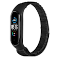 Miniatyrbillede 5 af 5: Xiaomi Mi Band 7 / 6 / 5 alpine loop nylon urrem - Sort Black