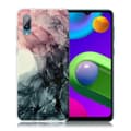 Miniatyrbillede 1 af 2: Marble Samsung Galaxy M02 / A02 Etui - Pale Pink og Grøn Marmor Multicolor