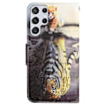 Miniatyrbillede 2 af 2: Wonderland Samsung Galaxy S22 Ultra flip etui - Tiger Multicolor