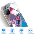Miniatyrbillede 2 af 2: Marble Xiaomi Redmi Note 11 Pro Plus 5G Etui - Trekant Mønstre i Marmor Multicolor