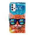 Miniatyrbillede 2 af 2: Wonderland Samsung Galaxy A32 flip etui - Kat Multicolor