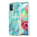 Miniatyrbillede 1 af 2: marmor Samsung Galaxy A71 etui - grøn Green