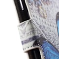Miniatyrbillede 2 af 2: Moberg Samsung Galaxy S6 Læder Etui Med Kortholder - Blå Sommerfugl Blue