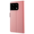 Pikkukuva 2 / 2: Phone Suojakotelo With Make-up Mirror And Slick Design For OnePlus 10 Pro - Ruusukulta Pink