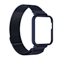 Miniatyrbillede 1 af 6: Xiaomi Redmi Watch 2 urrem i rustfrit stål med cover - Blækblå Blue