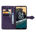 Miniatyrbild 5 av 5: Mandala Nokia X30 Flip Fodral - Lila Lila