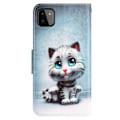 Miniatyrbillede 2 af 2: Wonderland Samsung Galaxy A22 5G Flip Etui - Blå Øjne Kat Blue