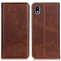 Miniatyrbillede 1 af 2: Sony Xperia Ace III flip etui i ægte læder med pung – Brun Brown