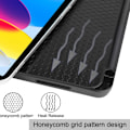 Pikkukuva 3 / 6: iPad 10.9 (2022) kolminkertainen nahkakotelo - Sininen Blue