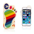 Miniatyrbild 1 av 2: 3D Foot (Färgglada Ränder) iPhone 6 Skal multifärg