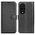 Miniatyrbillede 1 af 2: Klassisk Honor 70 Flip Etui - Sort Black