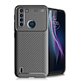 Miniatyrbillede 1 af 2: Carbon Shield Motorola One Fusion Etui - Sort Black
