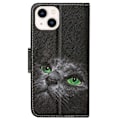 Miniatyrbillede 2 af 2: Wonderland iPhone 14 flip etui - Kat Black