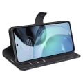 Miniatyrbillede 5 af 5: Læderetui med Pung til Motorola Moto G72 - Sort Black