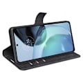 Pikkukuva 5 / 5: Lompakko Nahkakotelo For Motorola Moto G72 - Musta Black