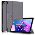 Miniatyrbillede 1 af 2: Tri-fold Leather stander etui til Lenovo Tab M10 (Gen 3) - Grå Silver grey