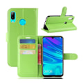 Miniatyrbild 1 av 2: Huawei P30 Lite litchi skin plånboksfodral i läder - grön Grön