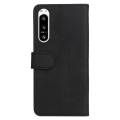 Miniatyrbillede 2 af 6: Tekstureret Sony Xperia 5 IV læderetui med rem - Sort Black