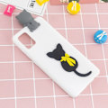 Miniatyrbillede 2 af 2: Cute 3D Samsung Galaxy A71 cover - Kat White
