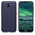 Miniatyrbillede 1 af 2: Carbon Flex cover - Nokia 2.3 - Blå Blue