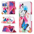 Pikkukuva 2 / 2: Wonderland Oppo A54 5G / A74 5g / A93 5g Läppäkotelo - Vivid Butterflies Multicolor