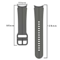 Miniatyrbillede 2 af 2: Samsung Galaxy Watch 5 / 4 silikone urrem - Mørkegrå Silver grey